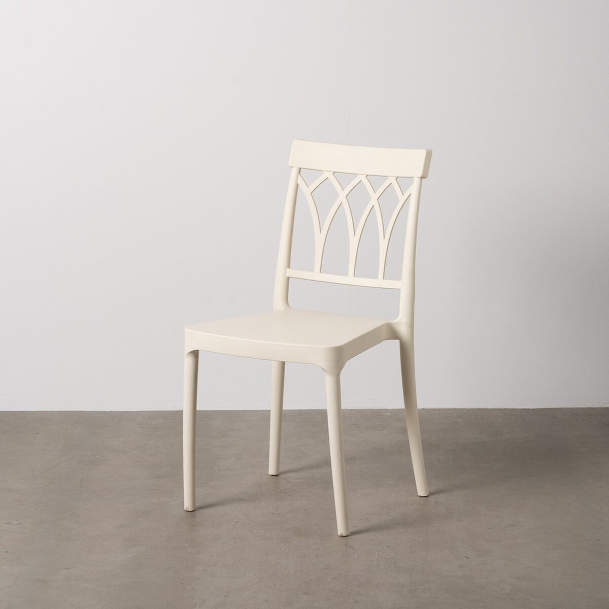 Middagsstol Hvit polypropylen 42 x 54 x 83 cm